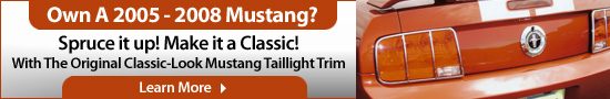 Classic-Look Mustang Tailight Trim
